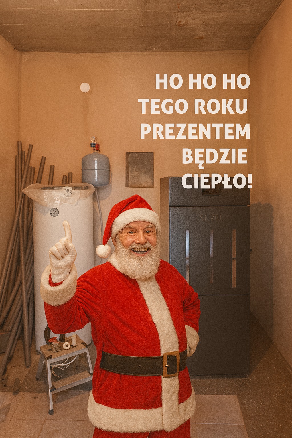 Mikołaj przy kotle AI